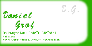 daniel grof business card