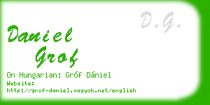 daniel grof business card